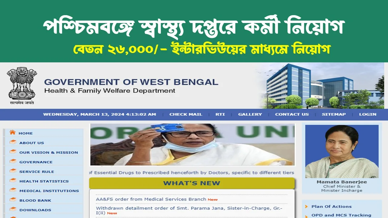 WB Health Job Recruitment 2024